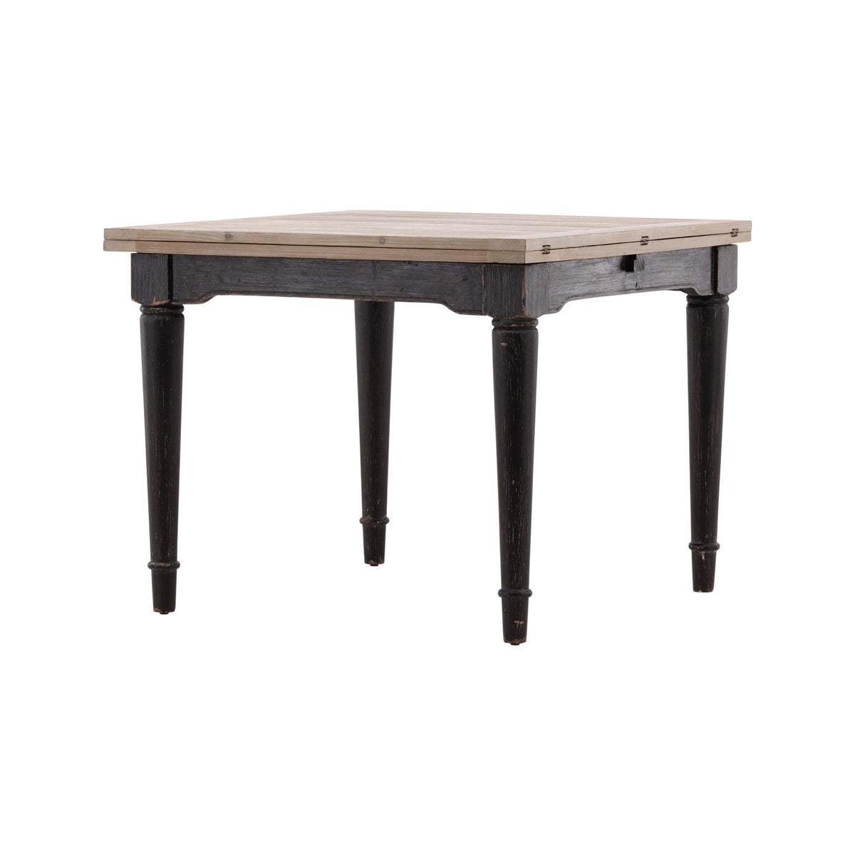 Elaine - Extension Dining Table - Black / Light Brown