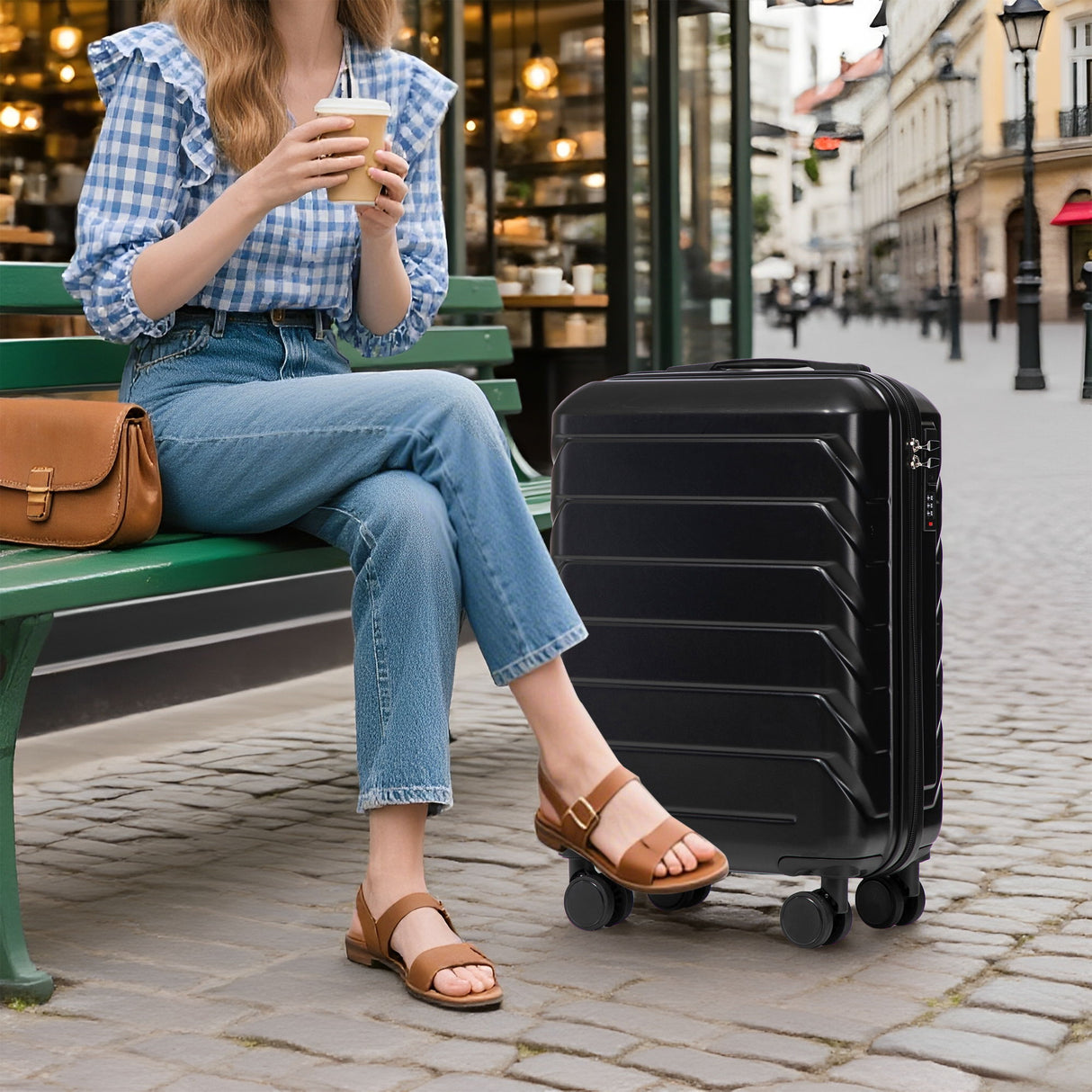 Spinner Luggage Set With Combination Lock