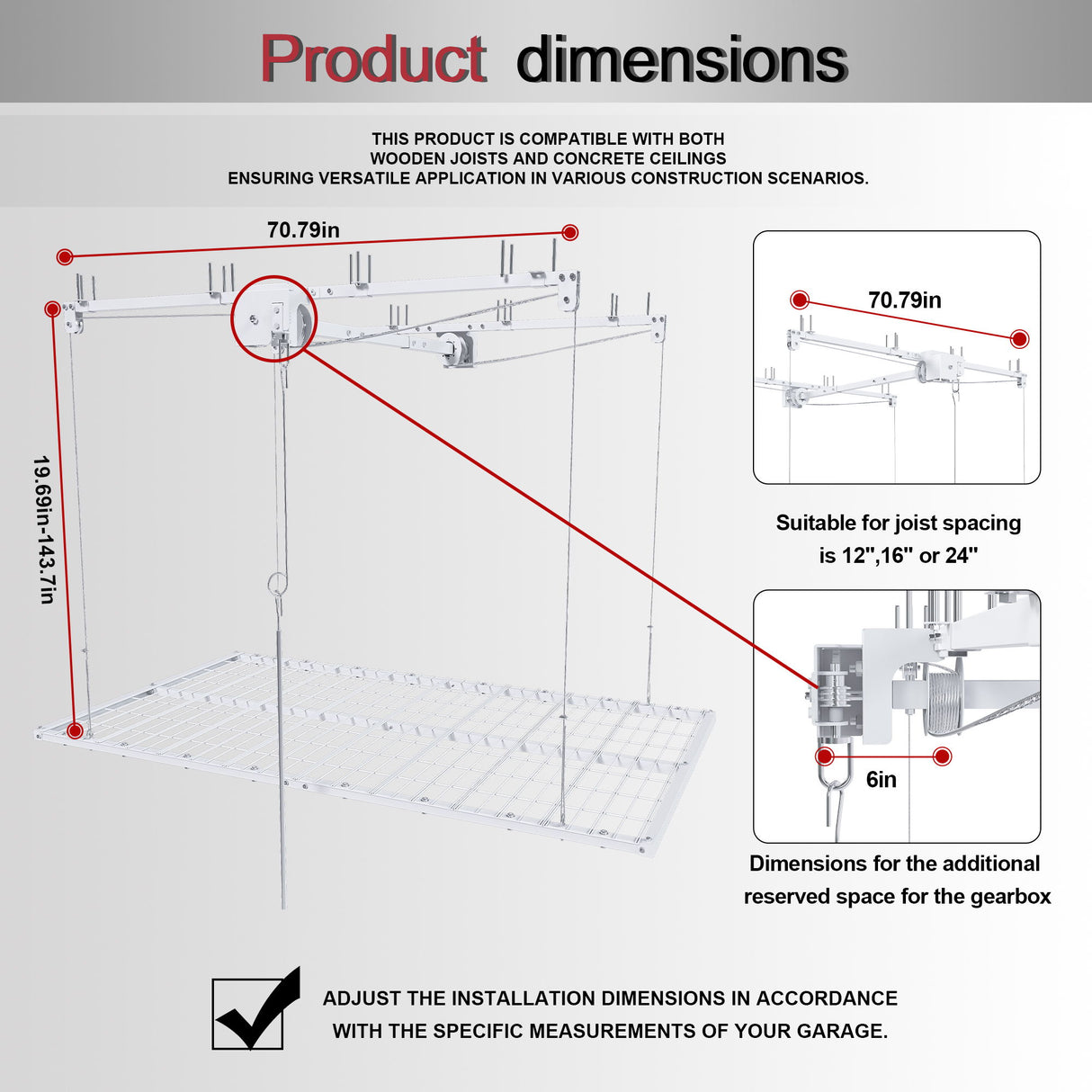 Overhead Garage Storage Rack