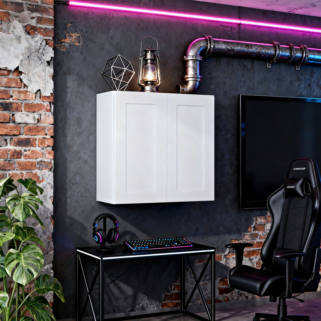 Shaker Wall Cabinet With Soft-Close Doors, Adjustable Shelves