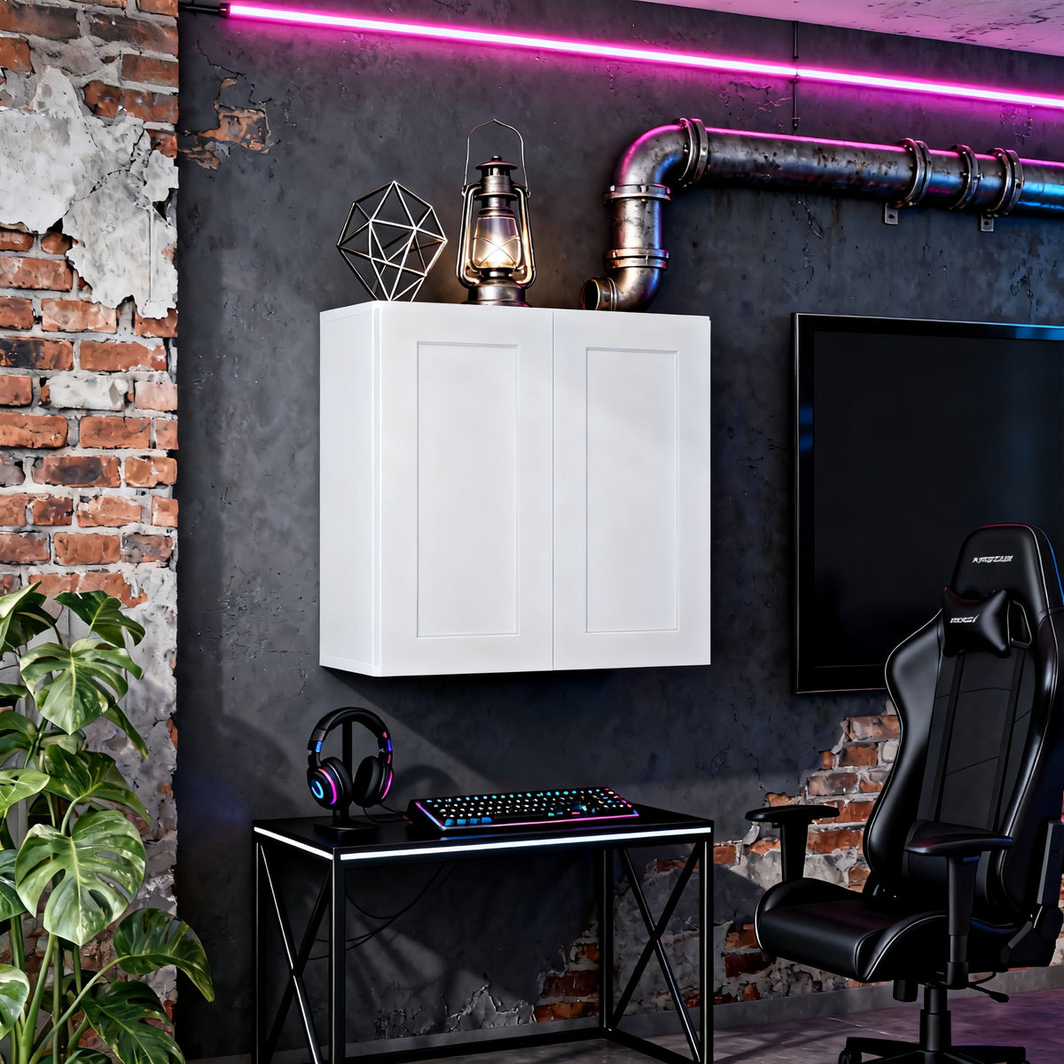 Shaker Wall Cabinet With Soft-Close Doors, Adjustable Shelves