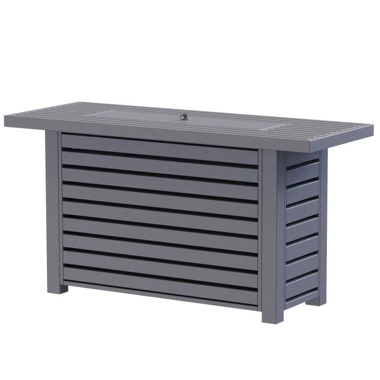 Propane Gas Outdoor Fire Pit Table with Lid Steel 50000 BTU 20x25in