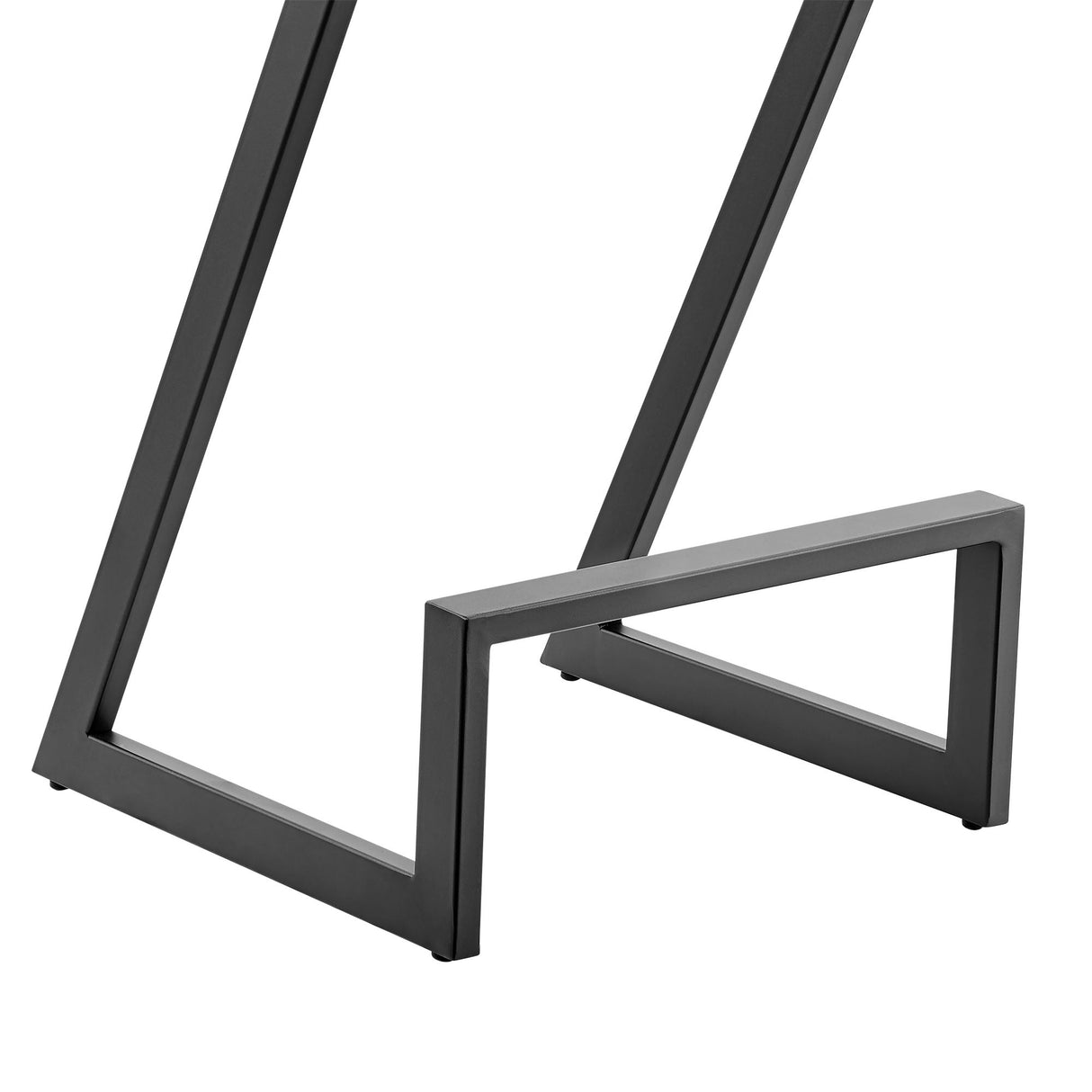 Atlantis - 30" Vintage Backless Bar Stool - Matte Black / Gray