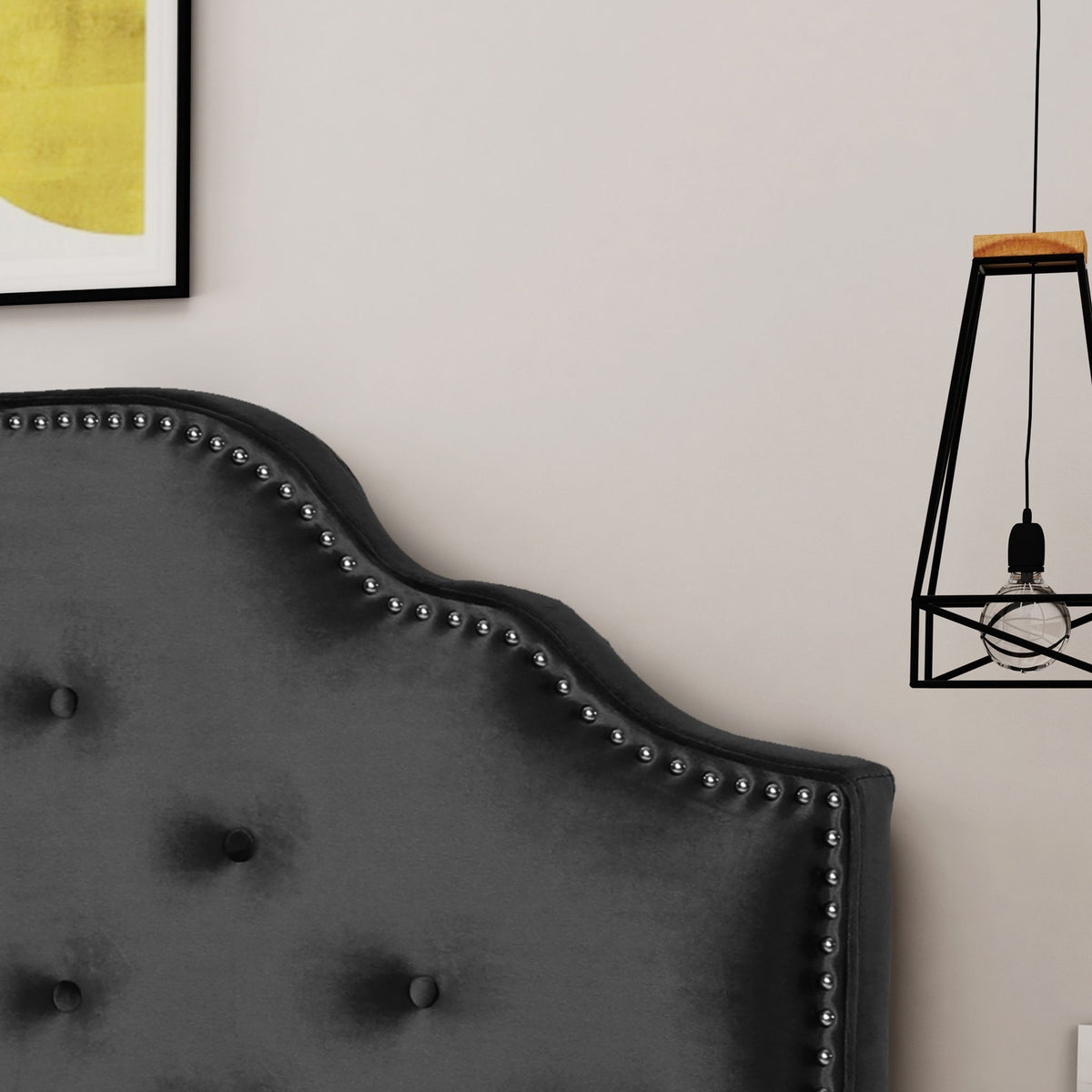 Charismatic - Size Headboard With Button Tufting And Nailhead Trim