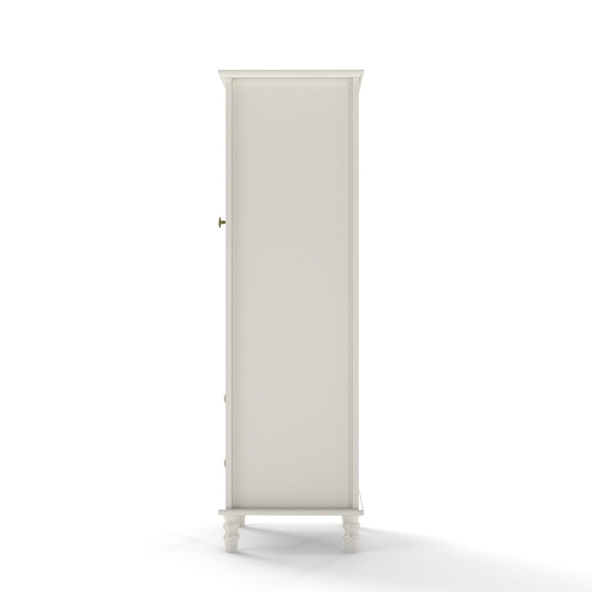 Minimalism Buffet Cabinet With Glass Doors And Double Drawer