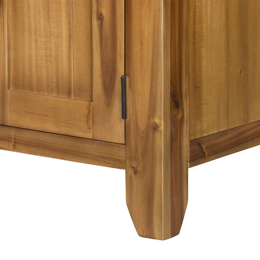 Sideboard Storage Cabinet Farmhouse Style Wood 55x32in Light Brown