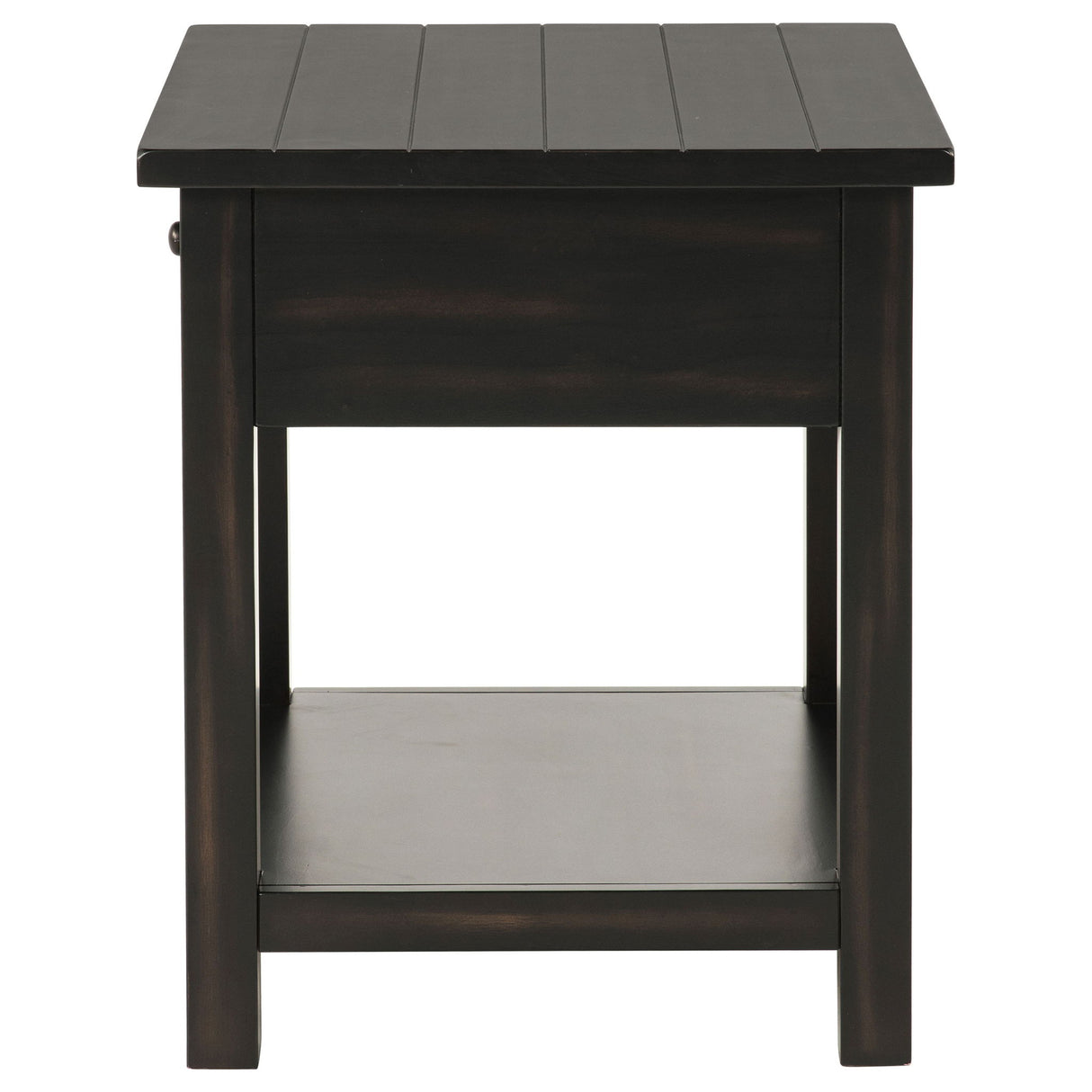 Castleton - 1 Drawer Wood End Table With Shelf