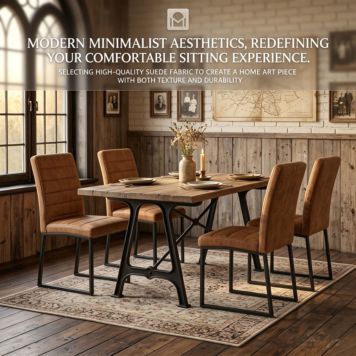 Oversized Square Design Dining Chairs For Home