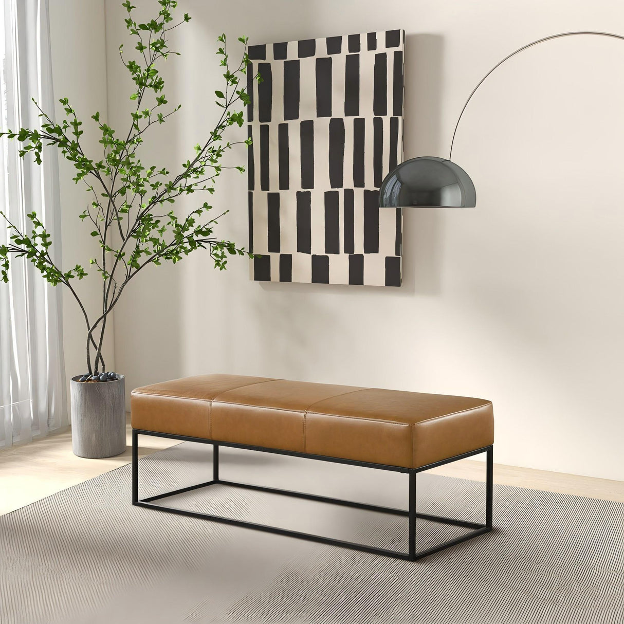 Odessa - Bench - Tan
