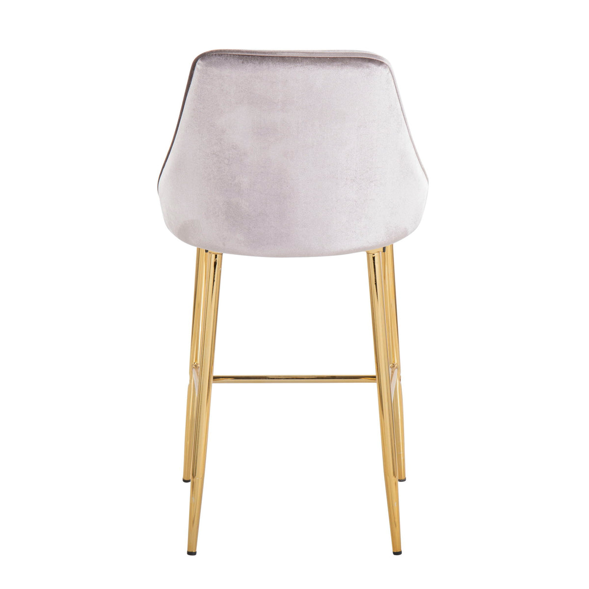 Marcel - Contemporary / Glam Counter Stool (Set of 2) - Gray