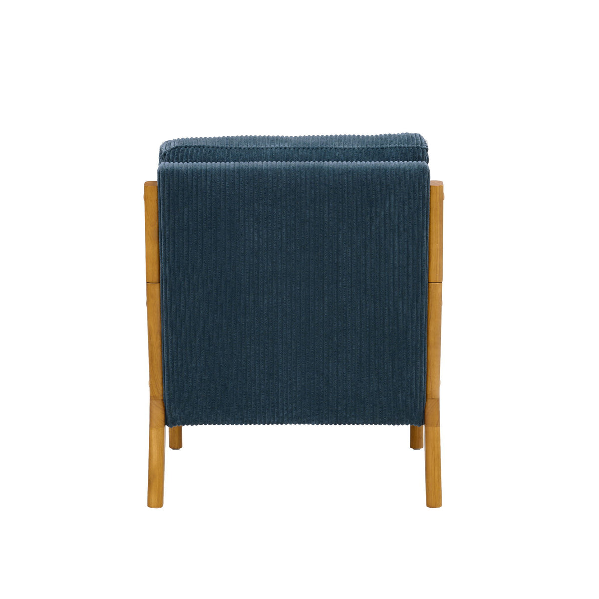 Upholstered Armchair With Back Support Pillow