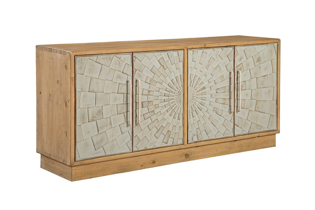 Brighton - Sideboard - Light Brown / Silver