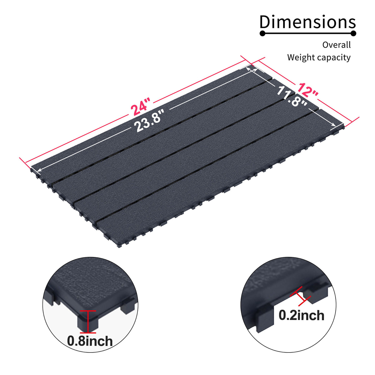 Diy Module Interlocking Decking Tiles Floor Tile For Porch Poolside Outdoor And Indoor Balcony Backyard