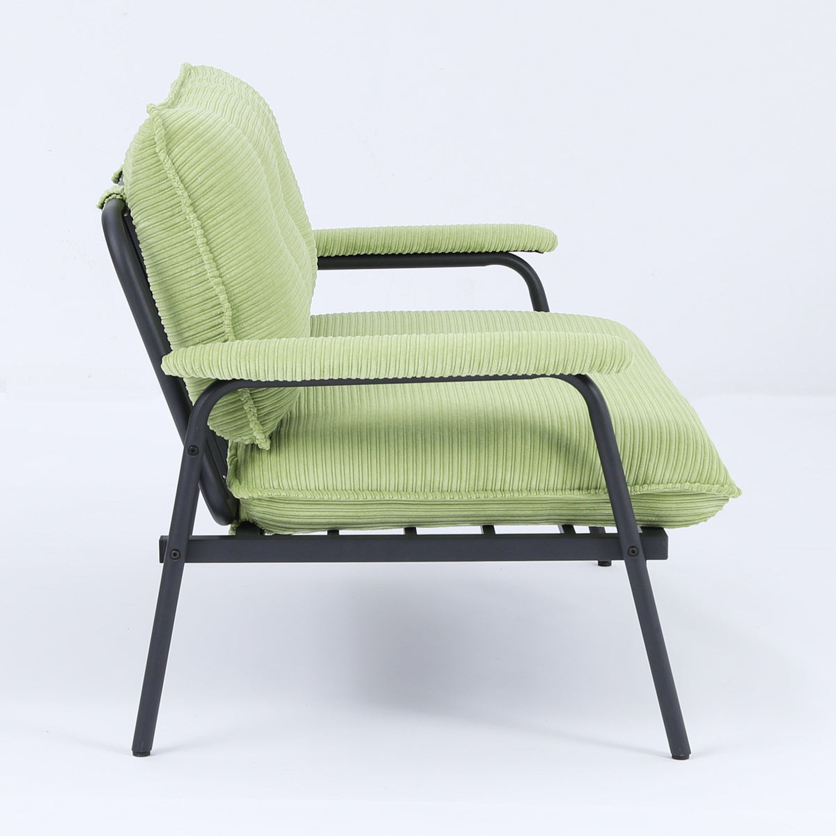 Modern Metal Frame Sofa With Sponge Filling For Compact Spaces And Versatile Use