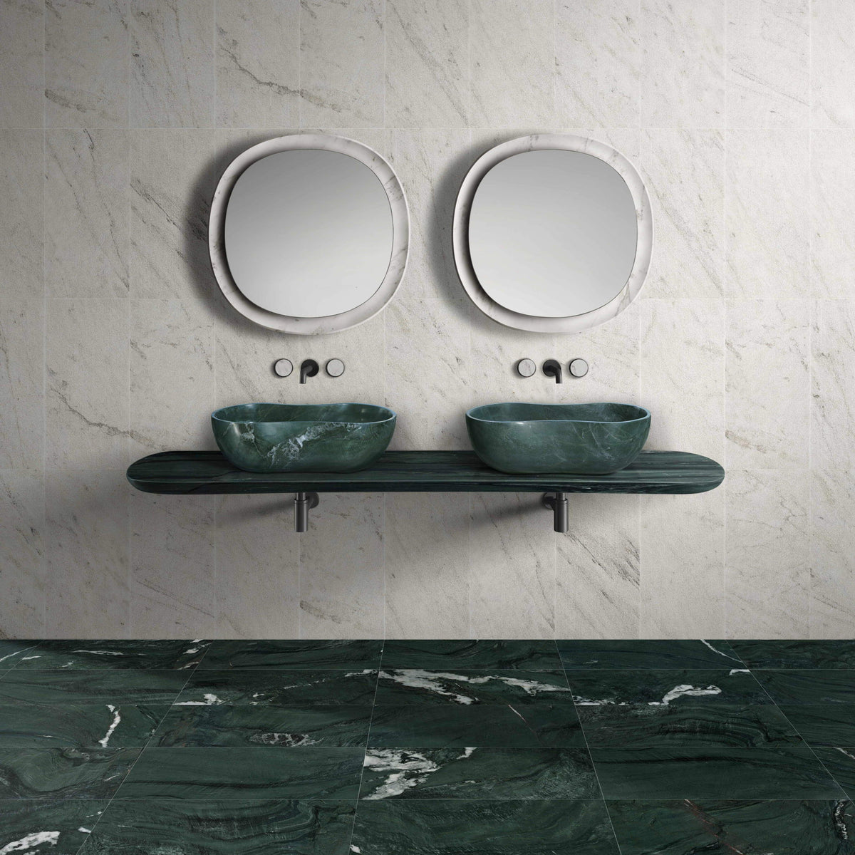 Bathroom Vessel Sink With Wavy Design