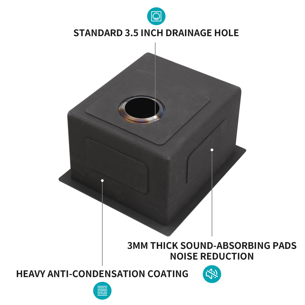 Undermount Kitchen Sink With Deep Single Bowl