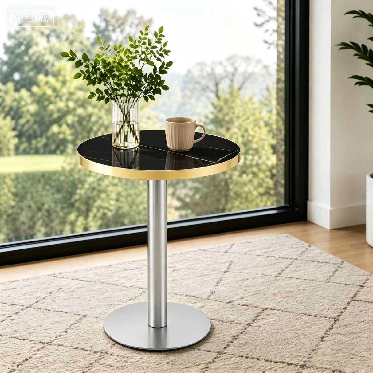 Elegant Modern Round Bistro Table