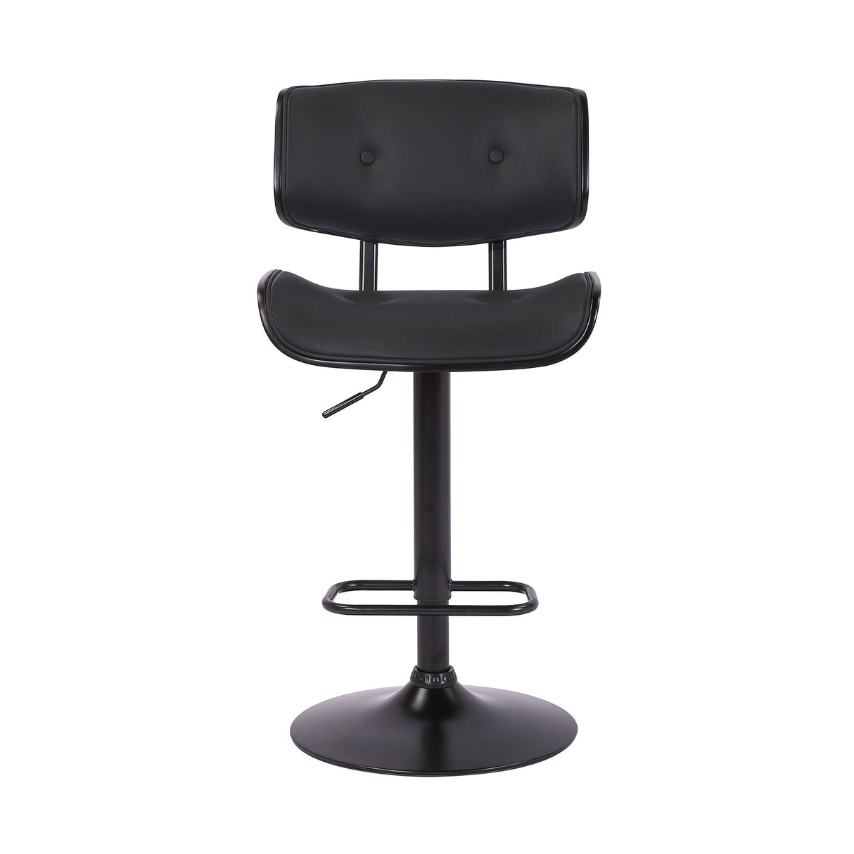 Brooklyn - Adjustable Swivel Bar Stool With Base - Black
