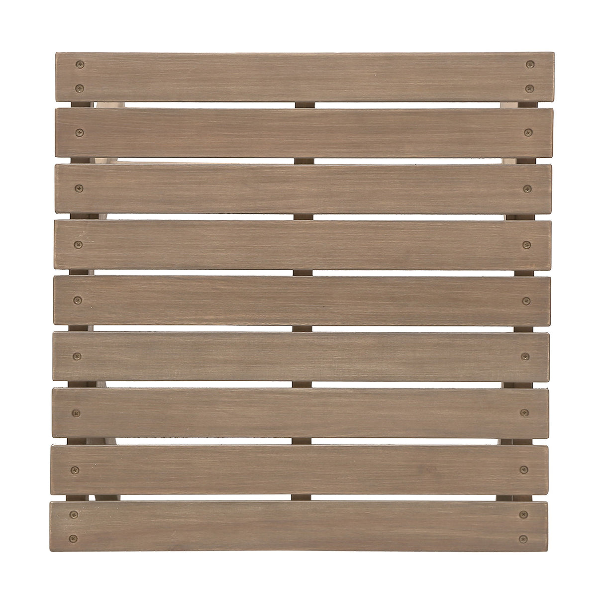 Sedona - Outdoor Side Table With Open Slat Design - Gray