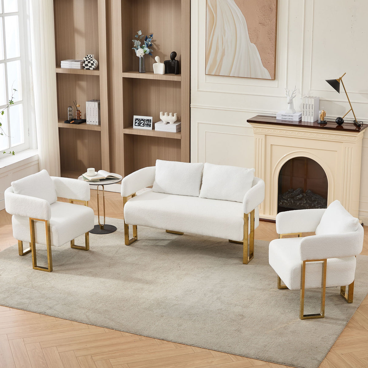 Decorative Upholstered Side Chair For Living Room