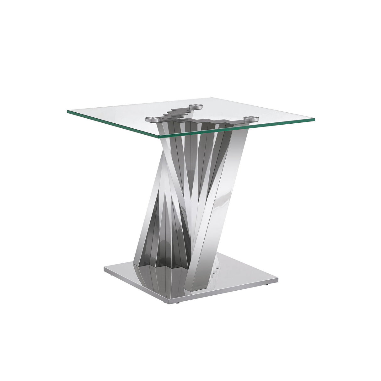 Table With Twisted Fan Shaped Legs