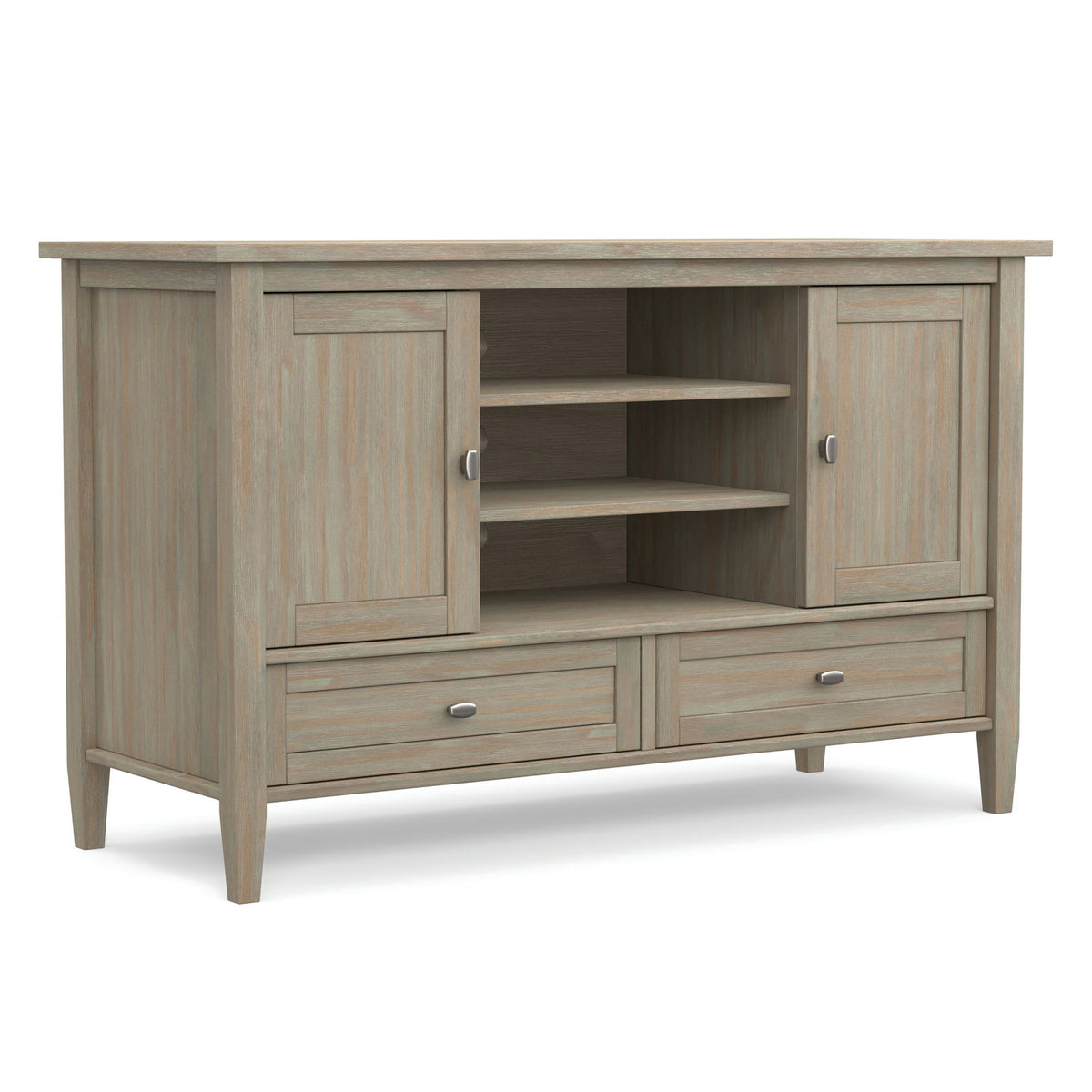 Warm Shaker - TV Media Stand Handcrafted - Light Brown