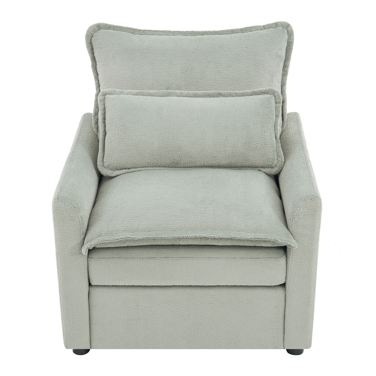 Modern Single Seat Accent Chair With Side Storage Pockets