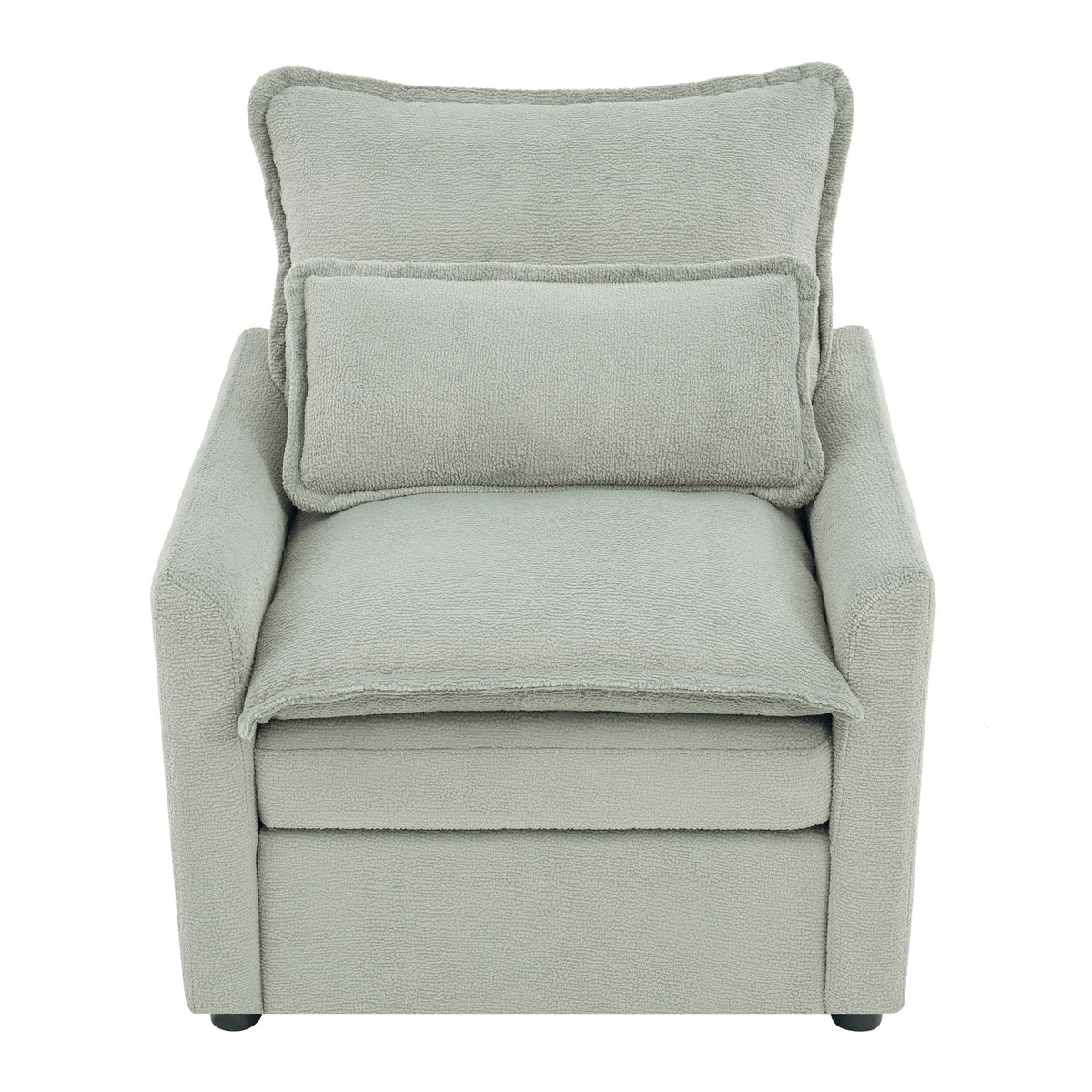 Modern Single Seat Accent Chair With Side Storage Pockets