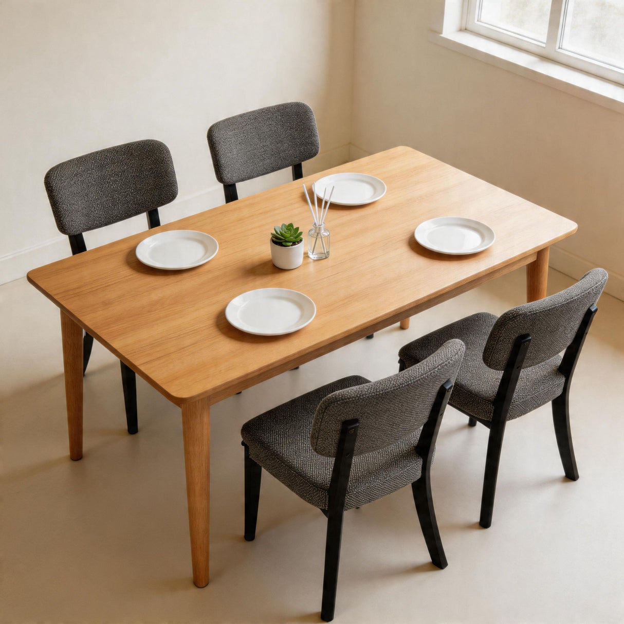 Contemporary Armless Dining Chairs (Set of 2)