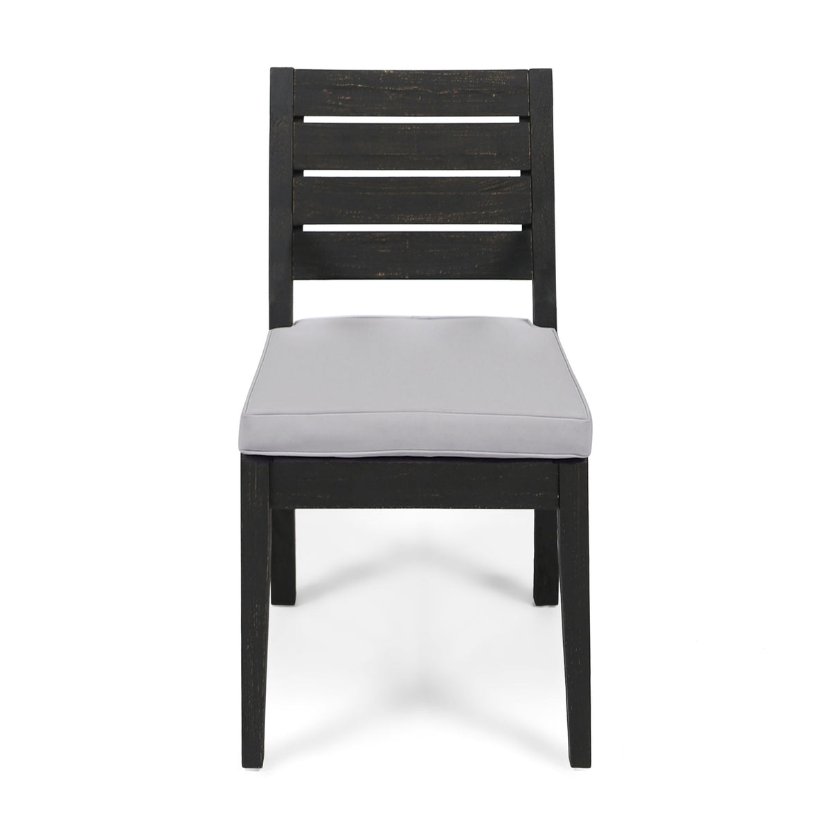 Outdoor Armless Dining Chair With Cushions