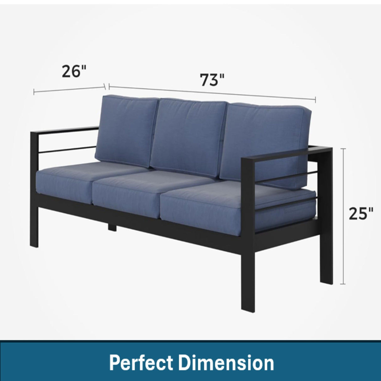 Outdoor Patio Set, All-Weather, Thick Cushions