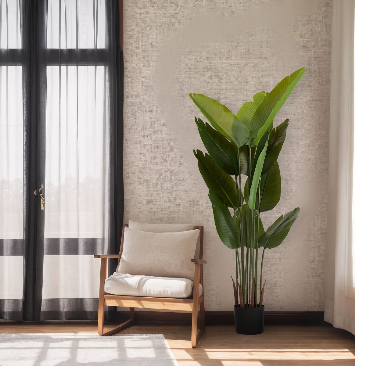 Artificial Plant For Indoor And Outdoor Decoration (Set of 2)