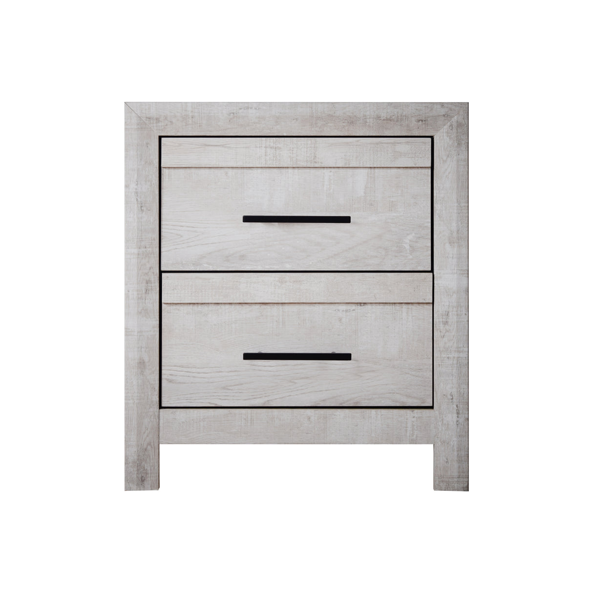 Biscayne Driftwood 2-Drawer Nightstand with English Dovetail