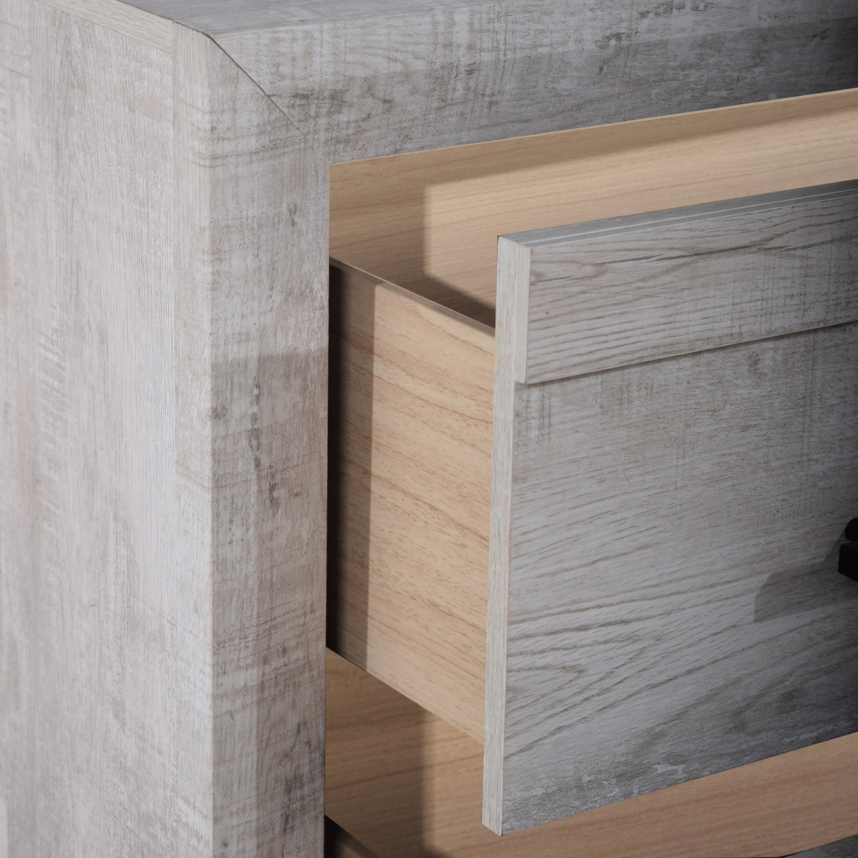 Biscayne Driftwood 2-Drawer Nightstand with English Dovetail
