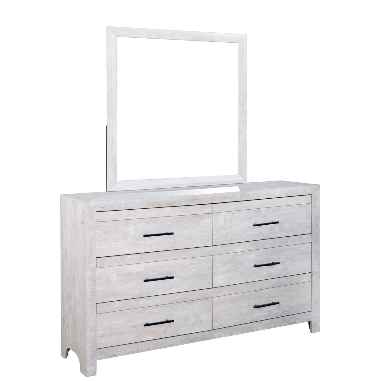 Biscayne Driftwood Square Bedroom Dresser Mirror