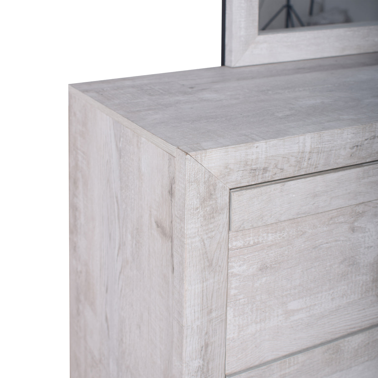 Biscayne Driftwood Square Bedroom Dresser Mirror