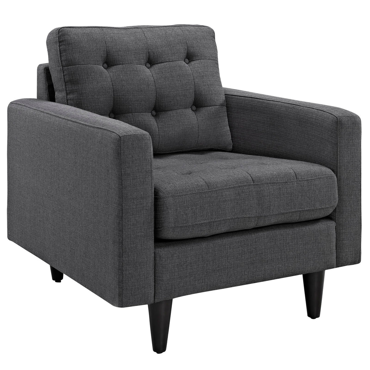 36 Inch Polyester Fabric Armchair