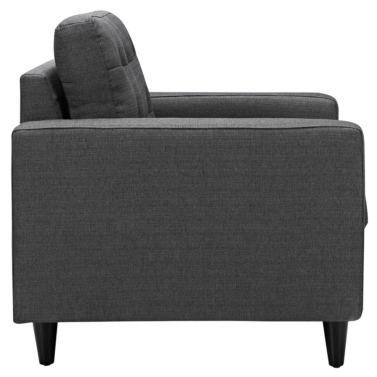 36 Inch Polyester Fabric Armchair