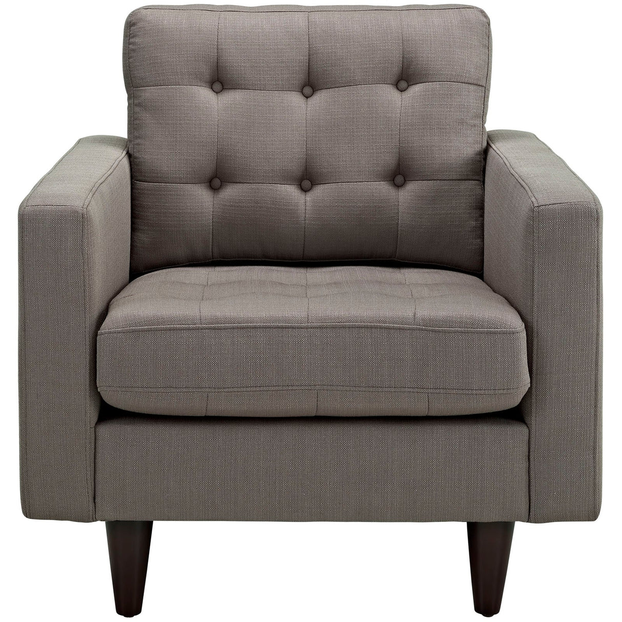 36 Inch Upholstered Fabric Button Tufted Armchair Set of 2