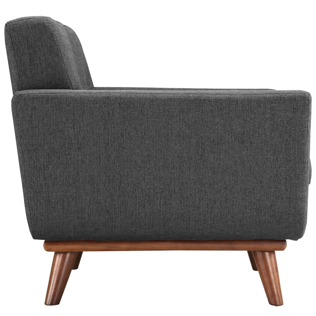 2 Piece 123" Gently Sloping Curved Upholstered Armchair and Sofa Set