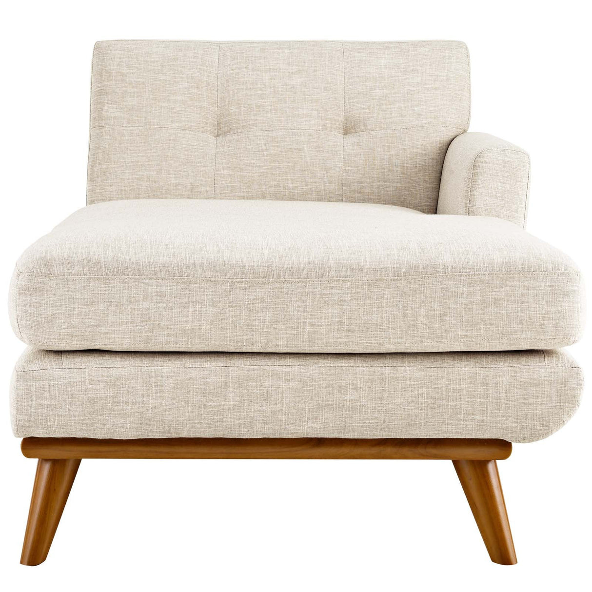 Right-Facing Upholstered Fabric Chaise 70 Inch