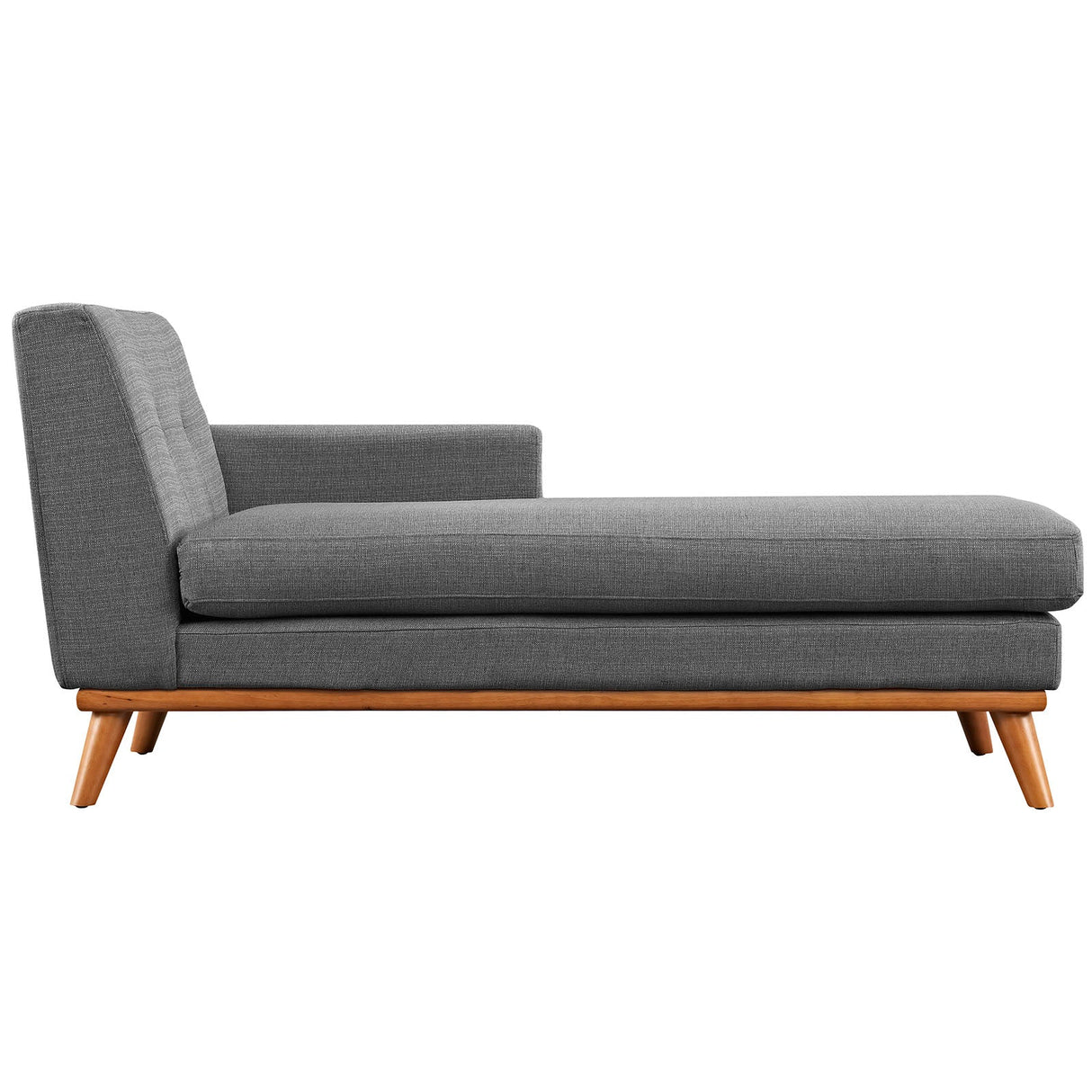 Right-Facing Upholstered Fabric Chaise 70 Inch