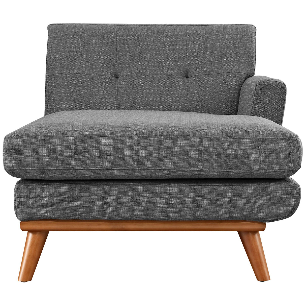 Right-Facing Upholstered Fabric Chaise 70 Inch