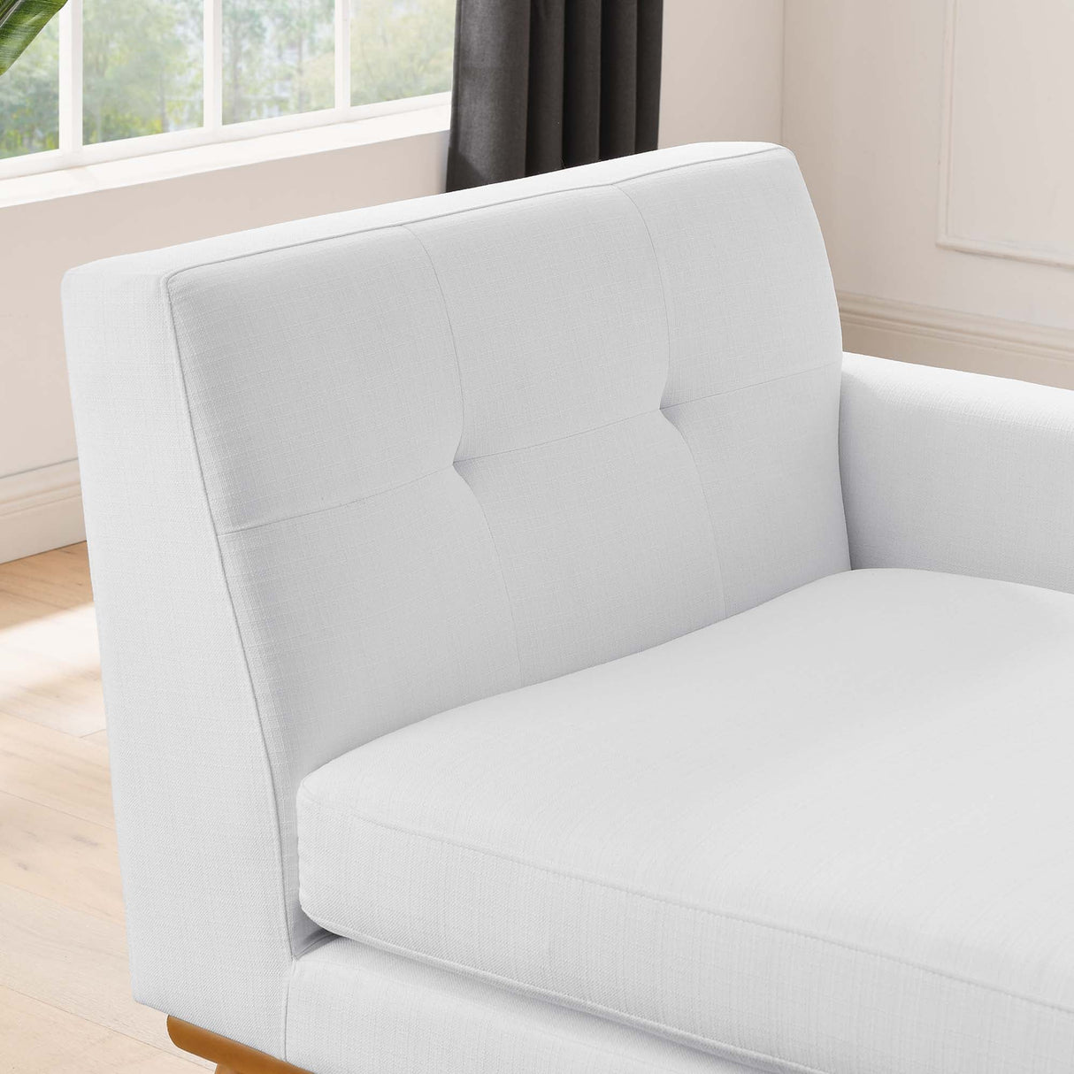 Right-Facing Upholstered Fabric Chaise 70 Inch