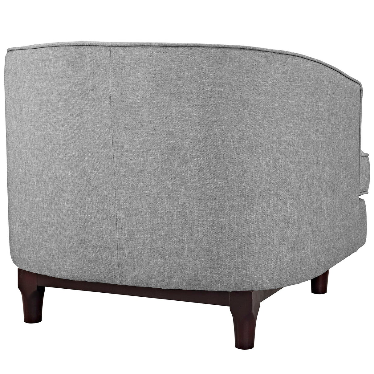 34 Inch Upholstered Fabric Button Tufted Armchair