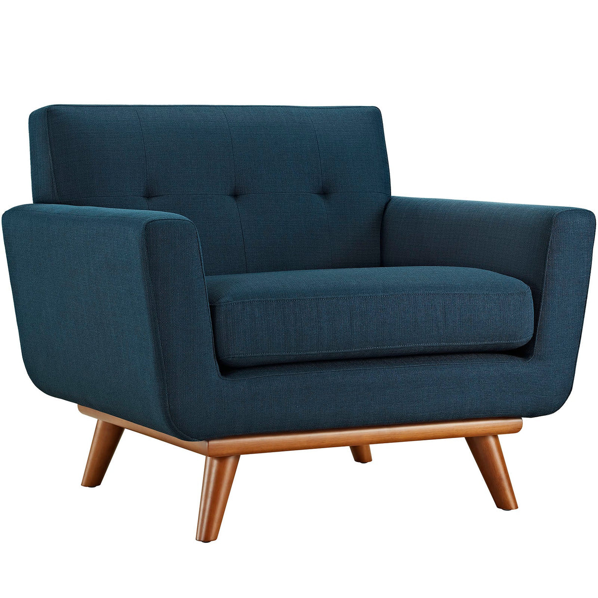 40 Inch Upholstered Fabric Armchair and Ottoman Set