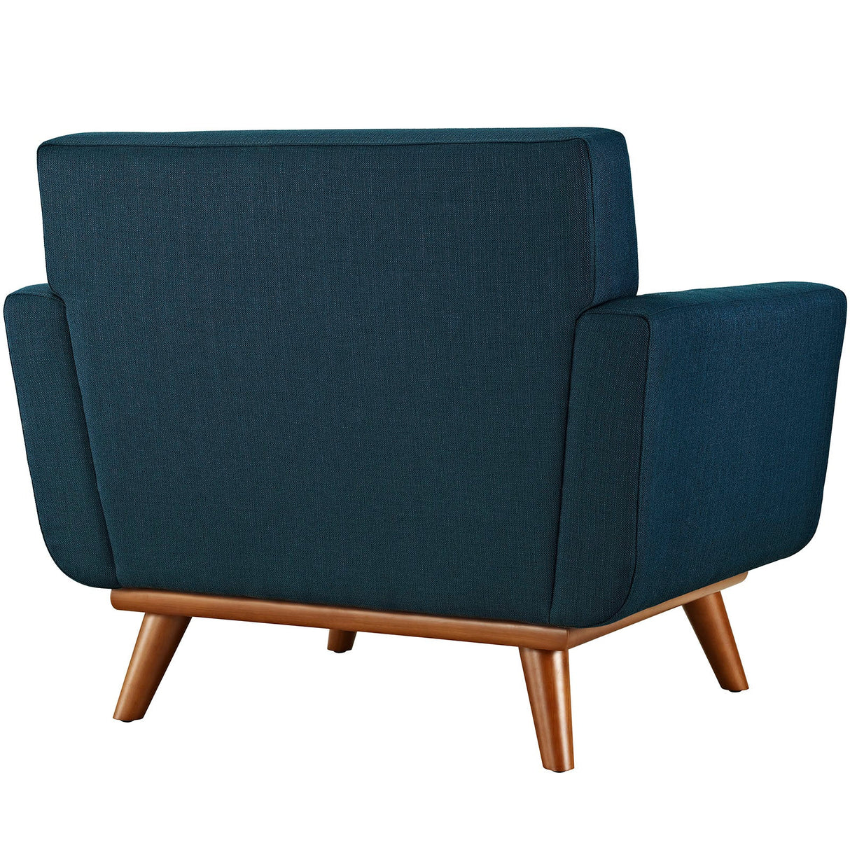 40 Inch Upholstered Fabric Armchair and Ottoman Set