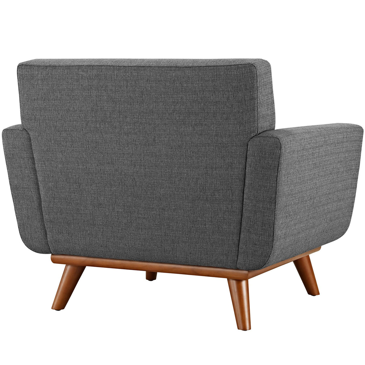 40 Inch Upholstered Fabric Armchair and Ottoman Set