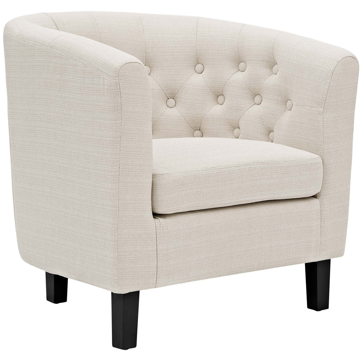 30 Inch Prospect Mid-Century Modern Chesterfield Fabric Accent Armchair