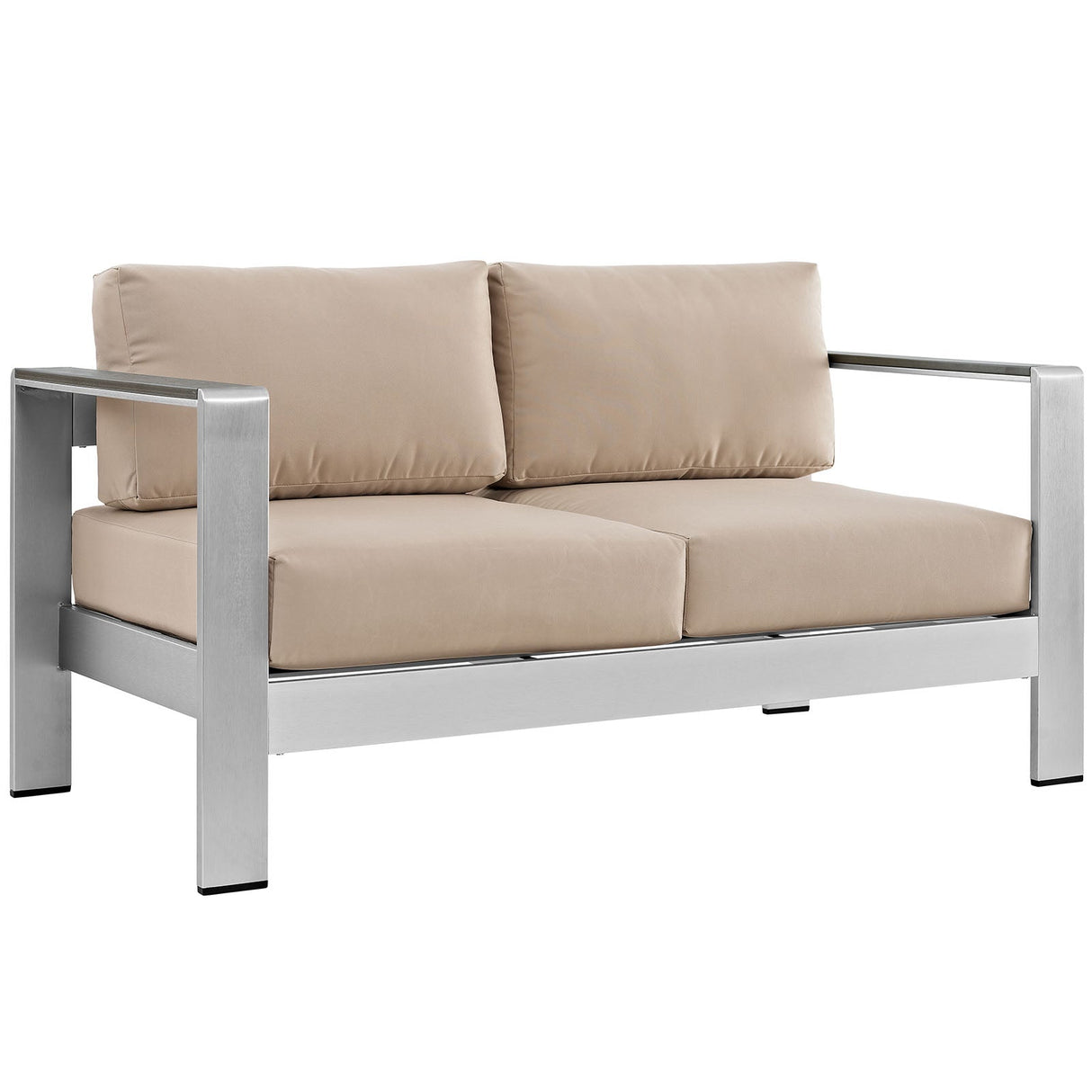 6-Piece Aluminum Outdoor Sectional Sofa Set for Patio, Garden and Poolside Seating